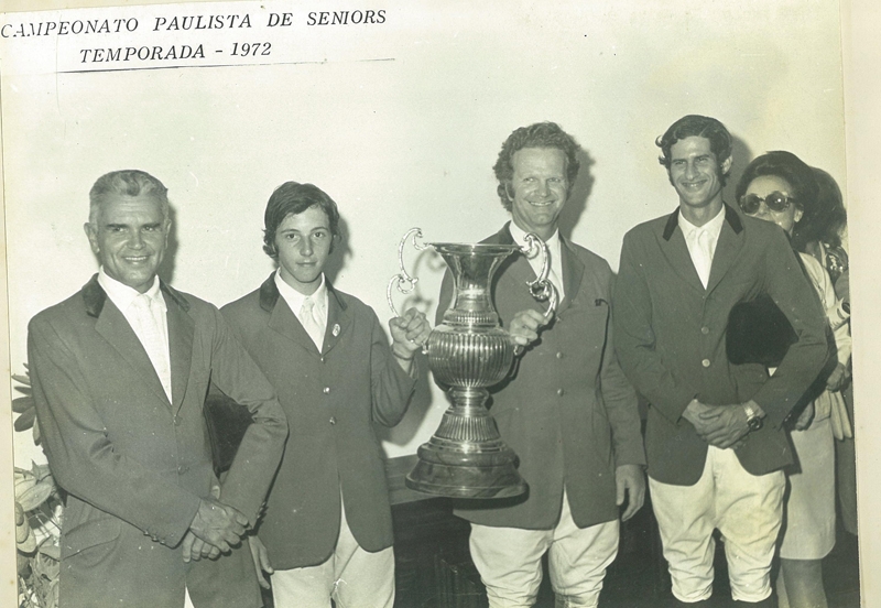 Raul, Caio Sérgio de Carvalho, Gianni Samaja e Roberto Luiz Joberto: campeões paulistas por equipes em 1972