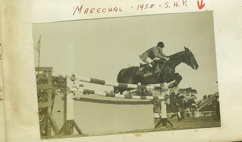 Saltando com Marechal na Hípica Paulista em 1956