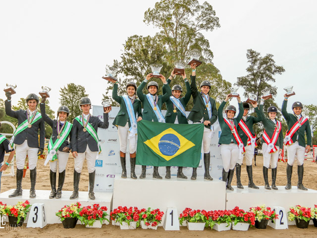 Times Brasil de Young Riders dominam o pódio no Sul Americano na Argentina