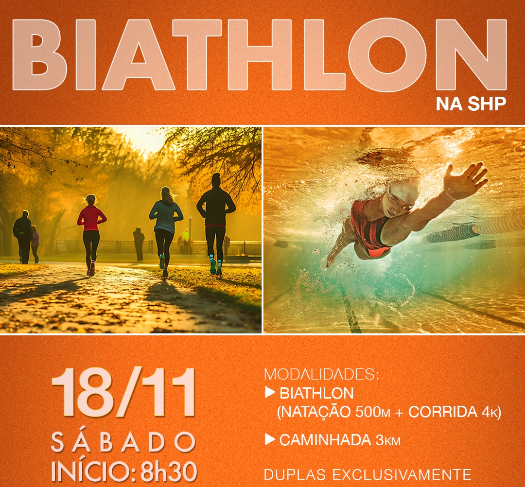 Sábado, 14/11 | Save the date: Biathlon na SHP