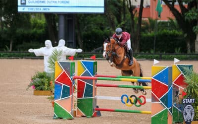 Gui Foroni com Chelsea JMen é o campeão da Copa Ouro, a 1.40m, no Top Riders 2024