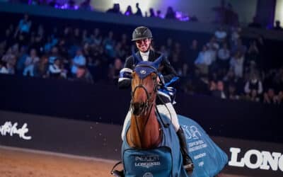 Monique Busato, 22, com RR Cornel du Lys no Hall dos campeões do Indoor SHP – Longines São Paulo Horse Show 2025