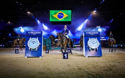 Vindo diretamente da Europa, Stephan Barcha fatura 1ª prova internacional no Longines São Paulo Horse Show, na Hípica Paulista