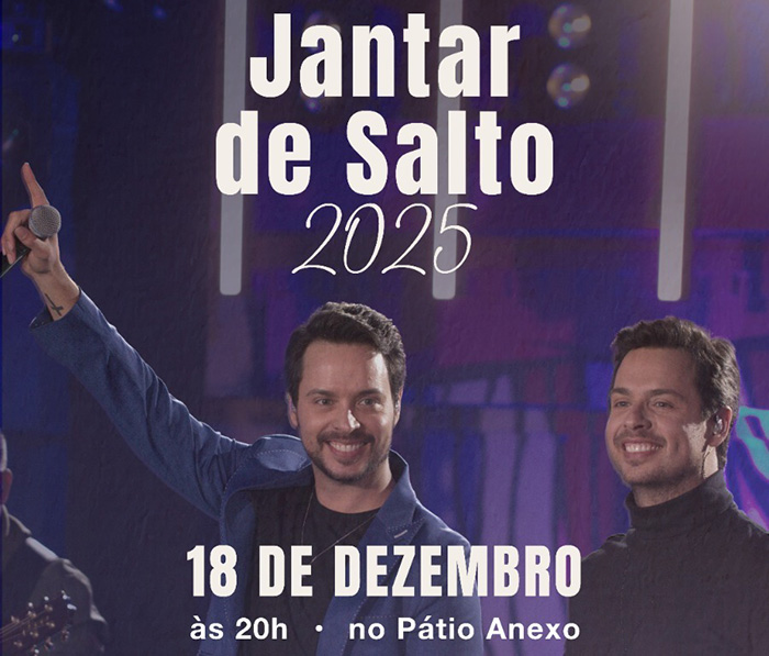 Jantar Ranking de Salto SHP em 18/12 tem show de Mateus & Cristiano